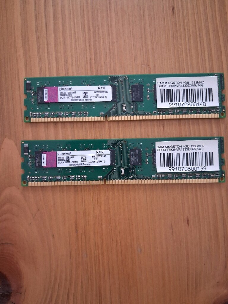 Kingston 8GB (2x4GB) DDR3 1333MHz Masaüstü RAM - 2