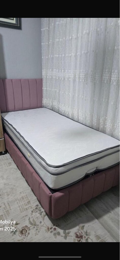 ultra lüks tek kişilik 90x190 baza başlık yatak sıfır ürün ambalıjında - 2