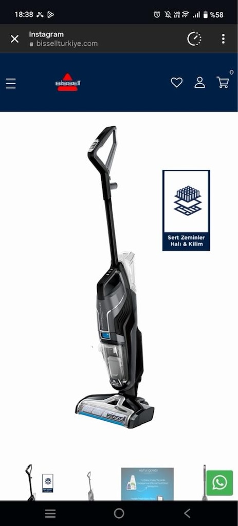 Bissel Crosswave c6 cordless pro kablosuz sil süpür - 2