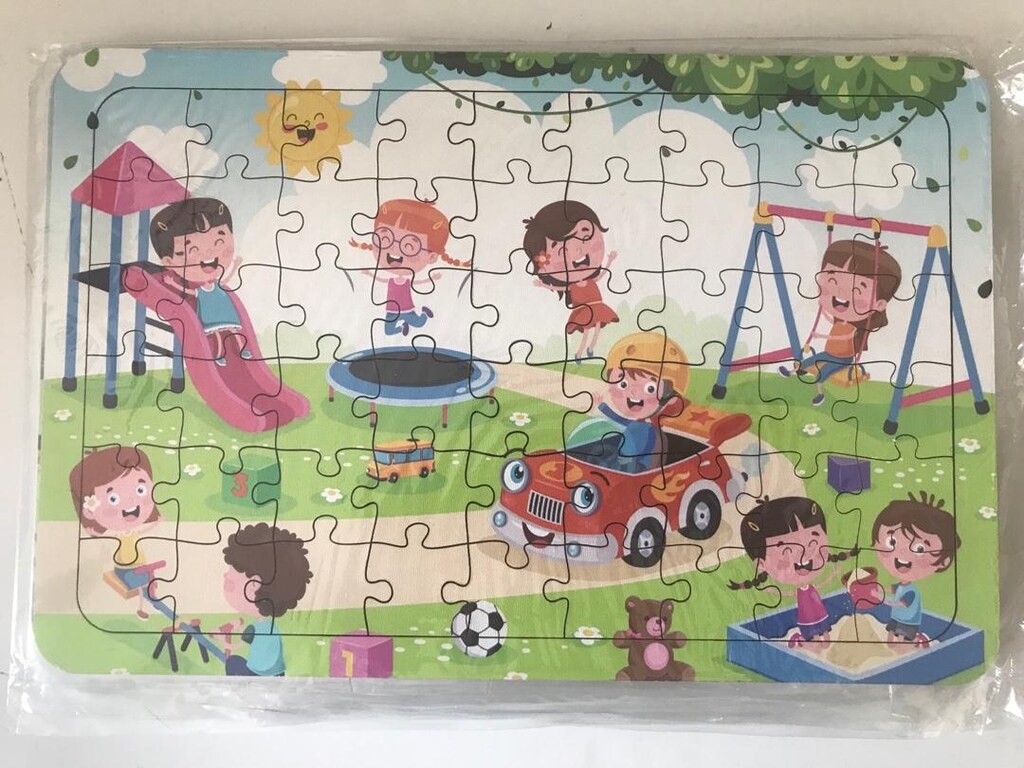 54 parça ahşap puzzle 8 adet - 2
