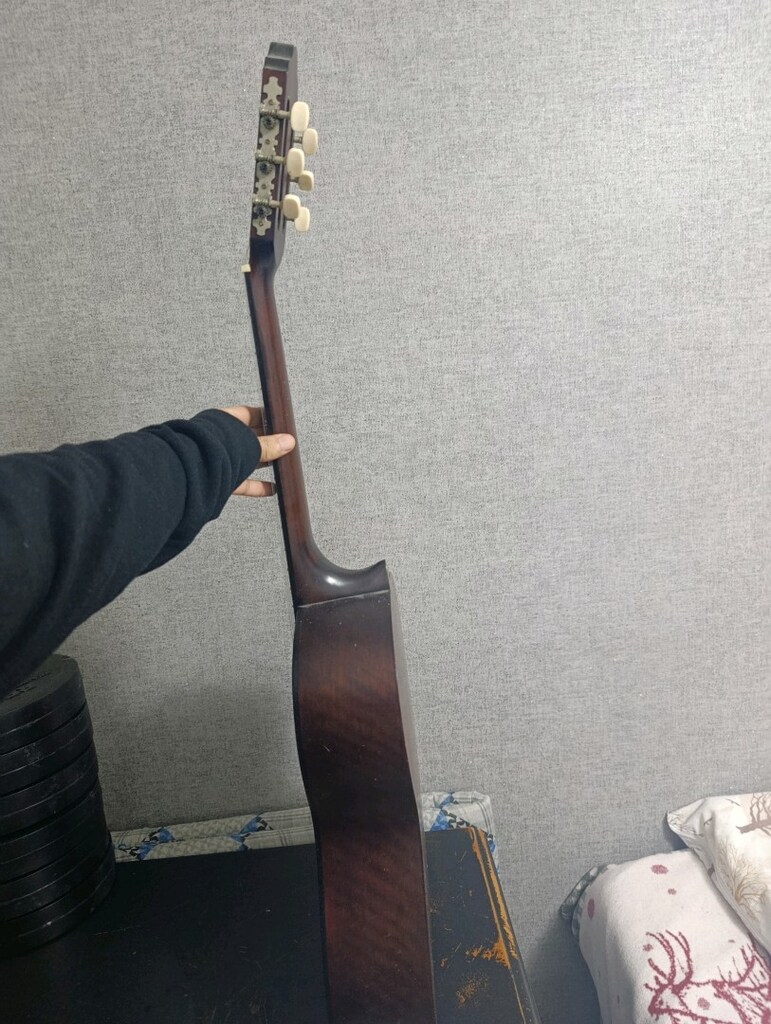 gitar laptop takaslı gitar Valencia gün batımı temiz sağlam çanta var - 5