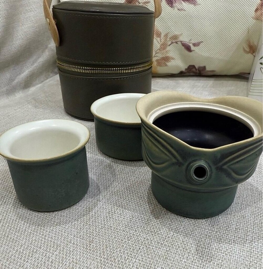 Seramik Çay Seti Teapot Demlik Fincan Yurtdışı Orijinal - 7