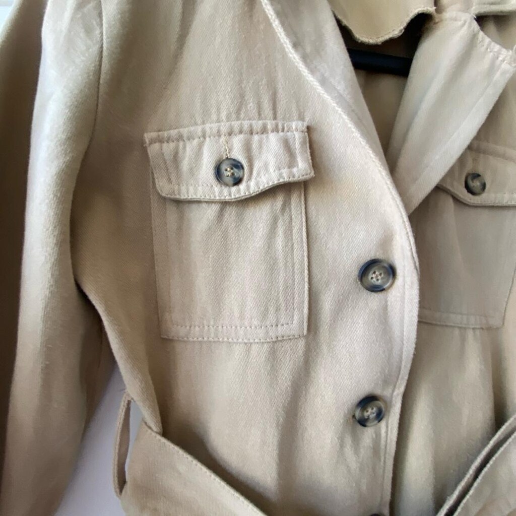 Trendyol Kadın Camel Cepli Kuşaklı Gabardin Gömlek Elbise - 4