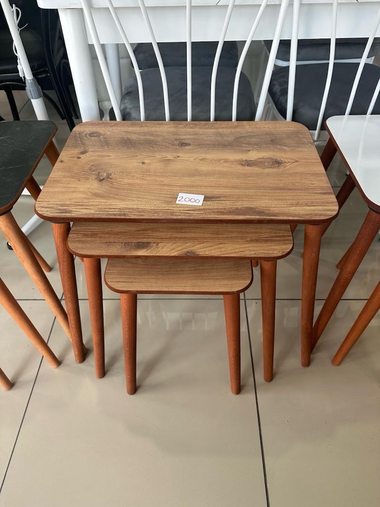 3 lü zigon sehpa dikdörtgen model - 2