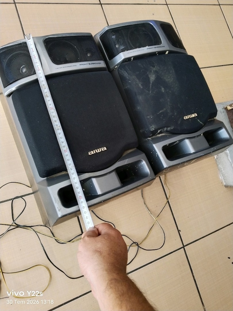 aiwa büyük set kolonu çalışır durumda kasada çizikler var - 3