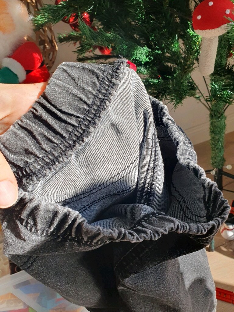 HM H&M Kadın Elastik Bel Denim kot tayt skinny Pantolon - 5