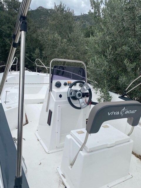 2024 model 7 saatte sıfır gibi fiber tekne motor römork