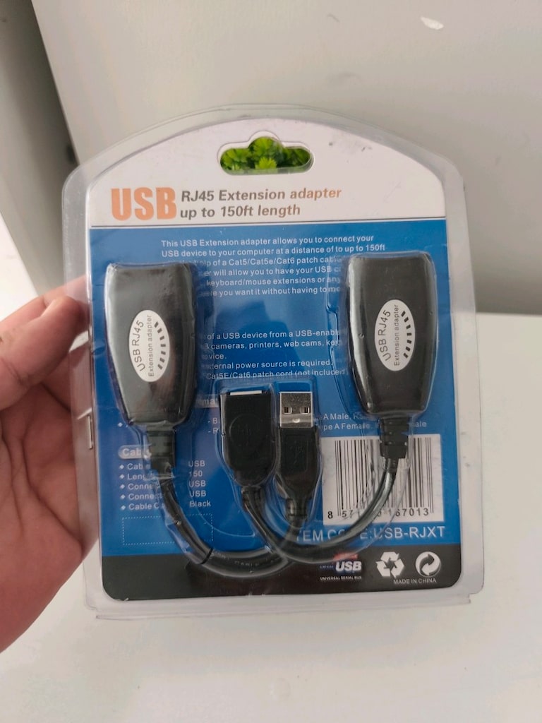 Aogo USB RJ45 Extender Rj 45 USB Ek Uzatıcı CAT5E 6 Kablosu Ekleme Ext - 12
