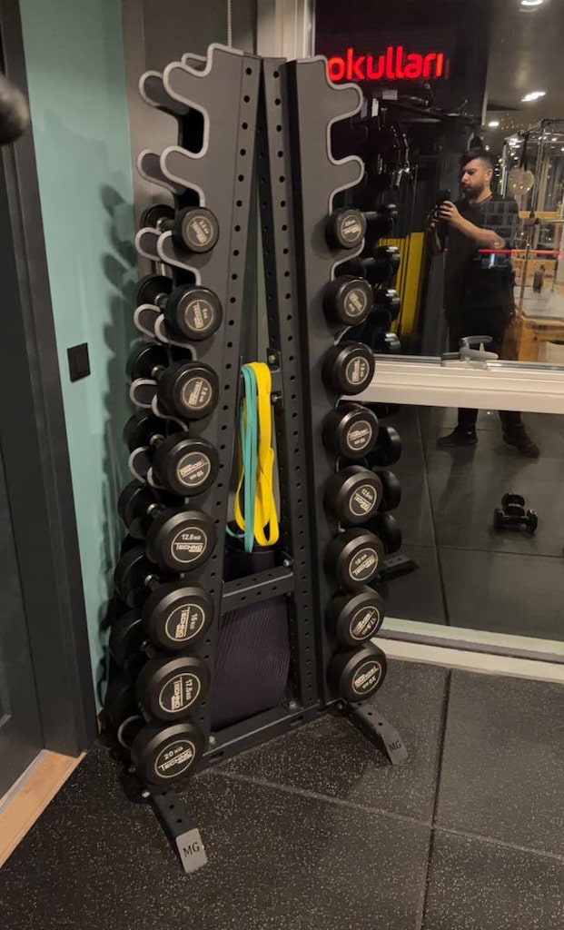 Dumbbell Rack 2.5 dan 20 kg çift - letgo'dan Sıfırından Uygun Fiyata Al