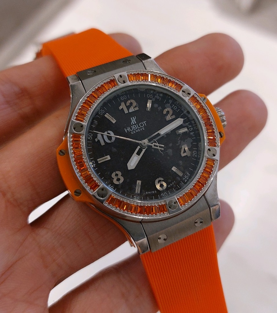 Hublot turuncu bayan saat - 3