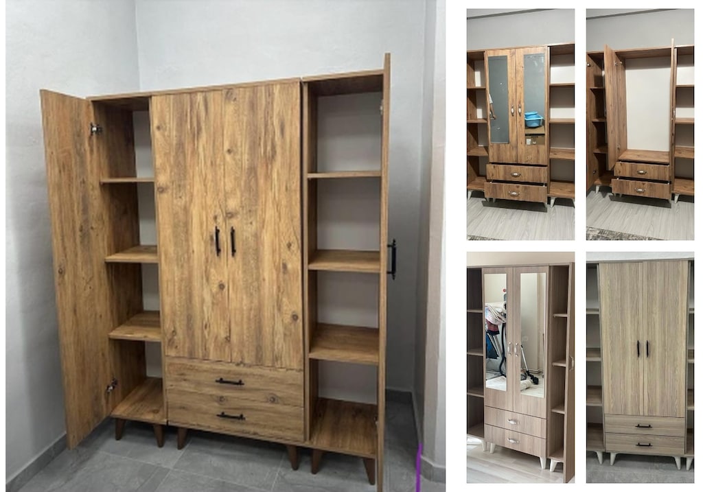 4 kapaklı elbise dolabı gsemjvlpcf - 5