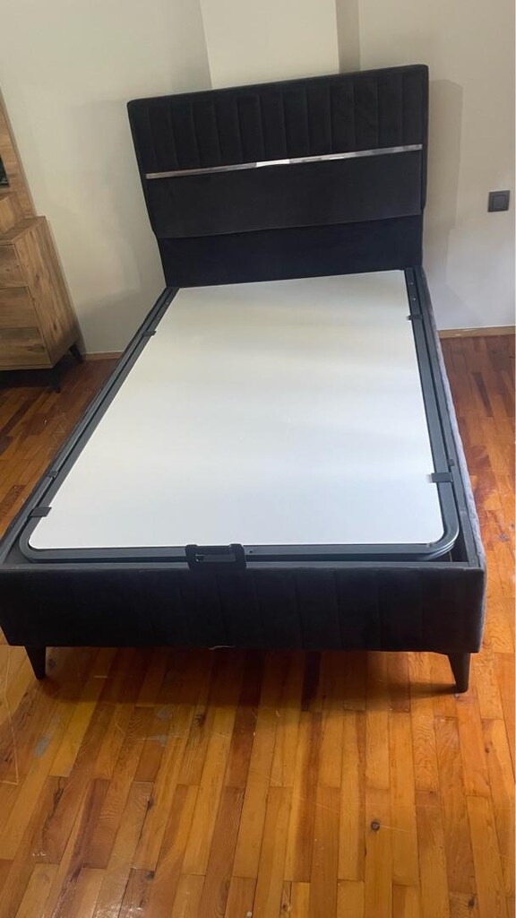 Tek kişilik baza başlık ortopedik yatak 120 lık - 6