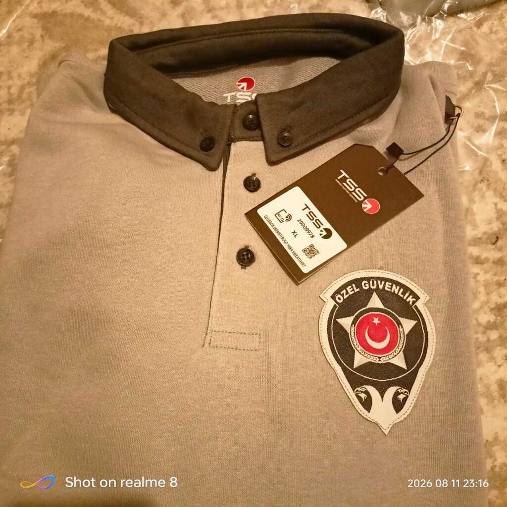 güvenlik kiyafet L beden kısa kolli - 2