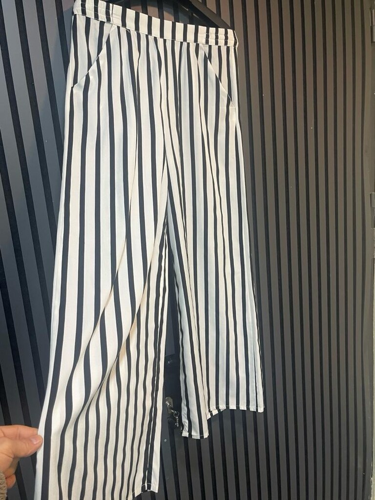 ZARA TRAFALUC ÇİZGİLİ KUMAŞ PANTALON