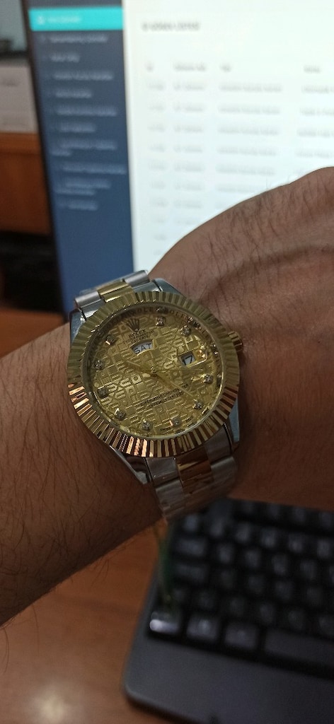 rolex gün ve tarih göstergeli çelik kol saati - 13