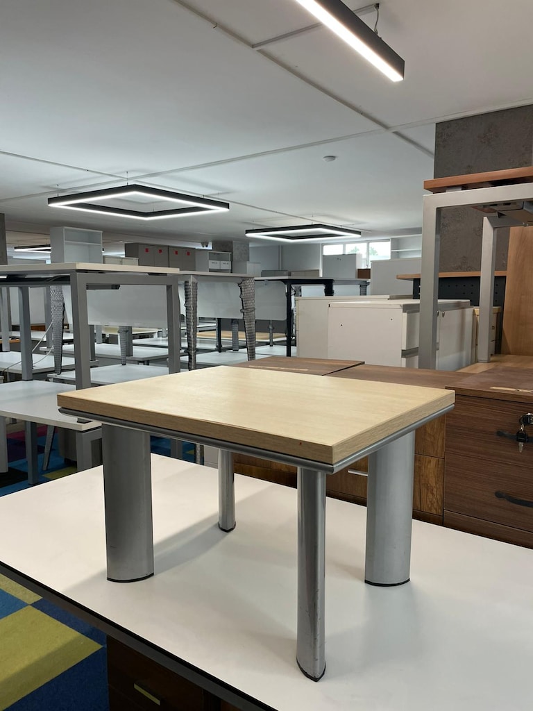 KLAS OFİS ÜSKÜDAR MEŞE METAL AYAKLI MODERN OFİS SEHPASI - 3