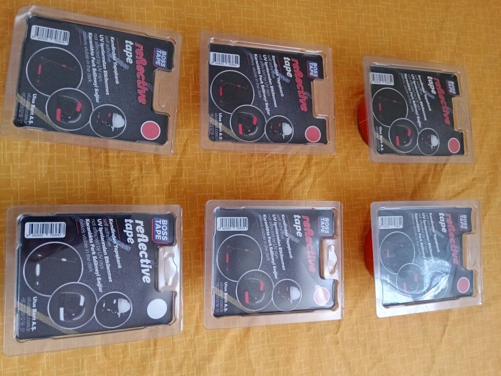 reflektif bantlar 6 adet hepsi yazılı rakam - 3