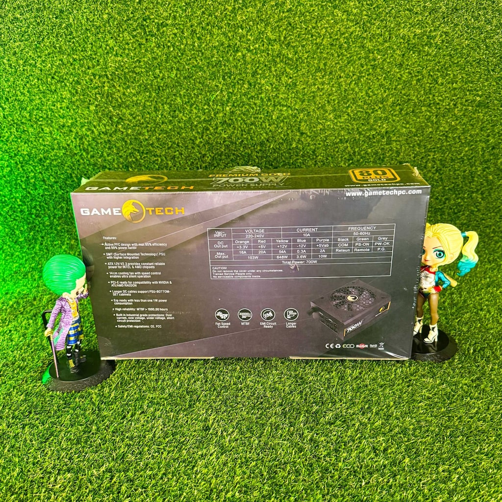 Gametech GTP-700 700W 80+ Gold Yarı Modüler Güç Kaynağı - 3