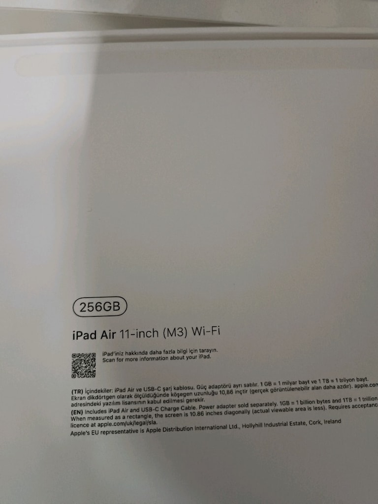 ipad air 256 11 inç temiz garantili 2025 de alınma - 2