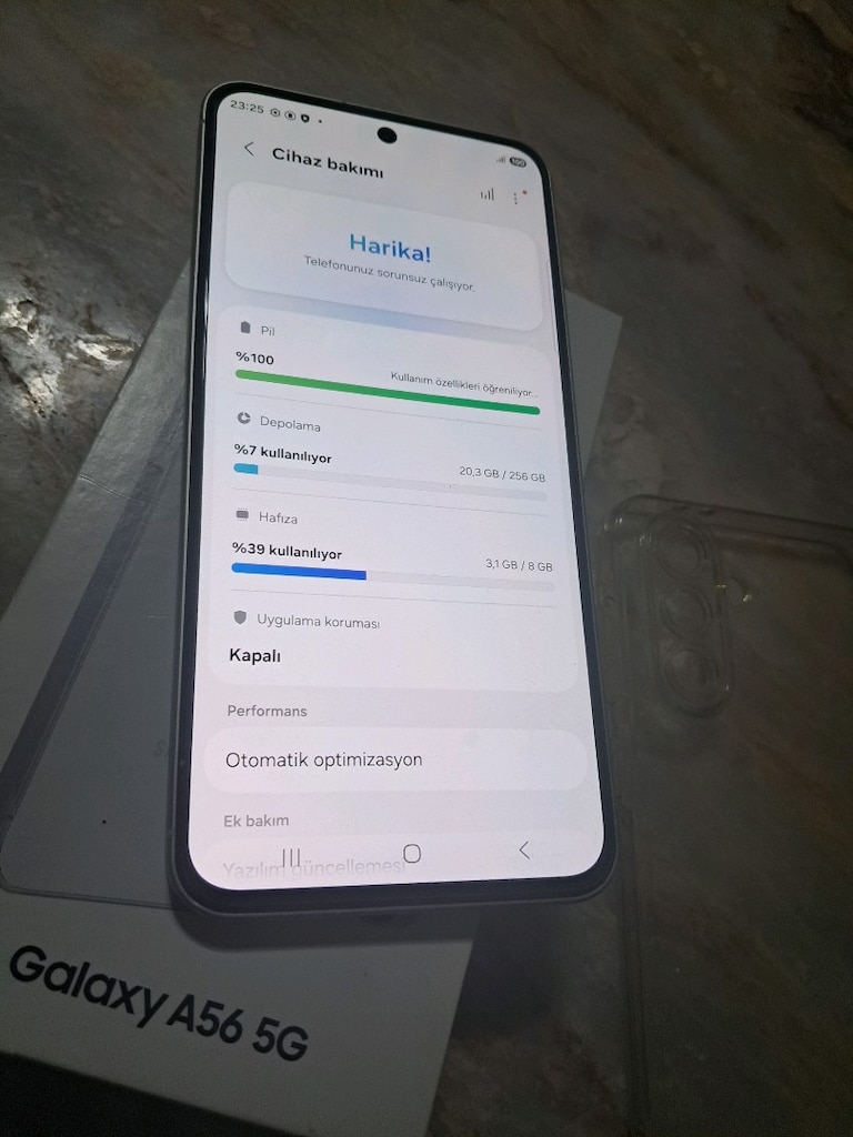 SIFIR AYARINDA YURTİÇİ 17AY GARANTİLİ 256GB 8RAM SAMSUNG A56 5G - 6