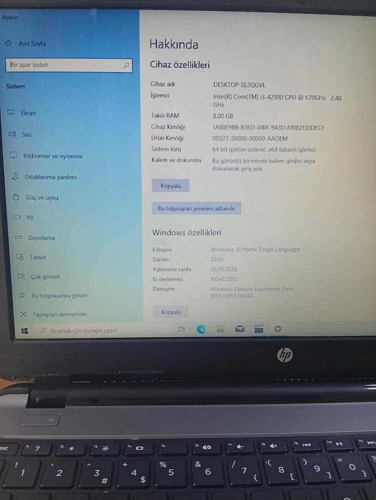 HP PALIVION 15-r103nt LAPTOP - 3