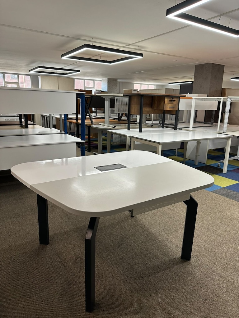 KLAS OFİS ÜSKÜDAR 135x120 cm BEYAZ GRİ İKİLİ ÇALIŞMA GRUBU - 3