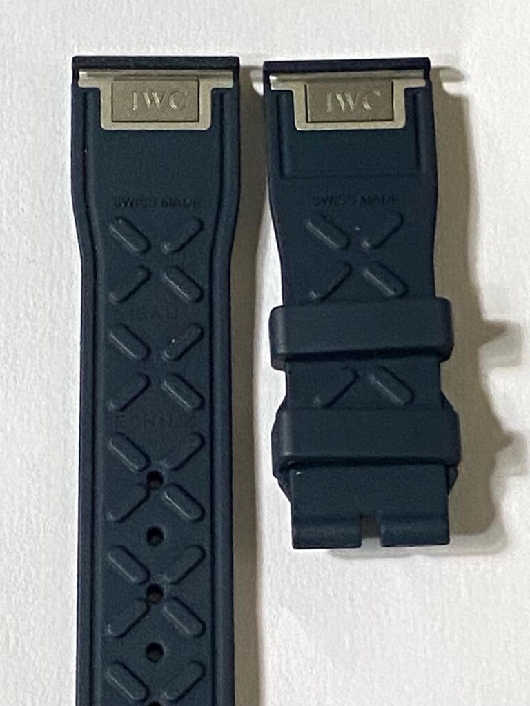 IWC lacivert silikon kordon kolay tak çıkar 21 mm - 4