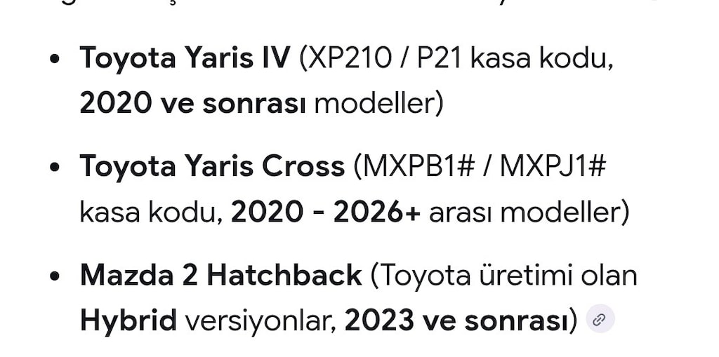 TOYOTA YARİS- CROS 2020-2026 İÇ DİKİZ AYNA VE ÖN KAMERA KAPAĞI - 9