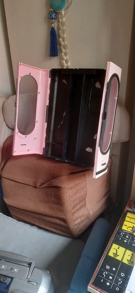 Pembe renkli çok güzel çocuk oyuncak dolabı - 3