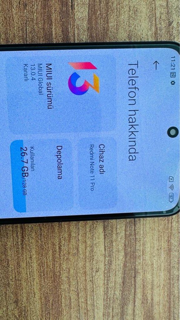 redmi not 11 pro 128 gb sorunsuz temiz - 7