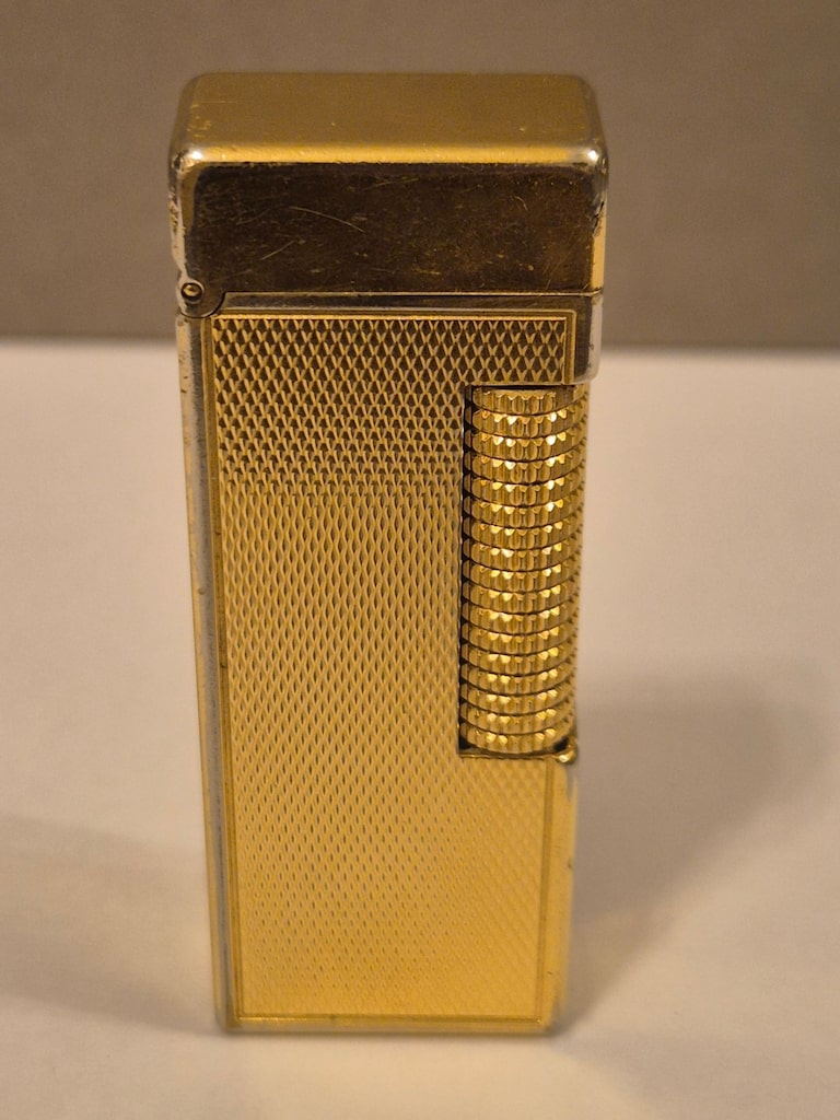 Orijinal Dunhill Rollagas Altın Kaplama Vintage Çakmak - 3