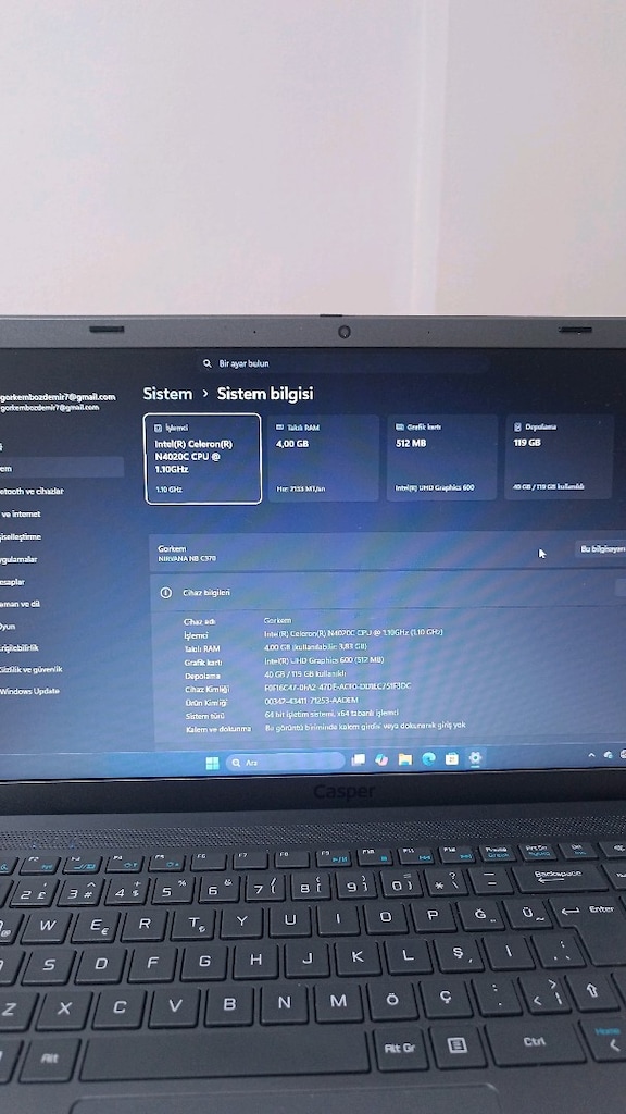 Casper Nirvana C370 Takas Vardır - 8