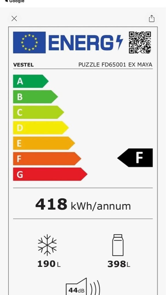 Vestel Puzzle FD65001 EX Maya Gardırop Tipi No Frost Buzdolabı sıfır - 6
