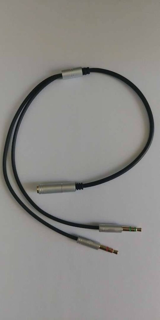 Bilgisayar Kulaklık-Mikrofon Dönüştürücü Y Kablo - 3