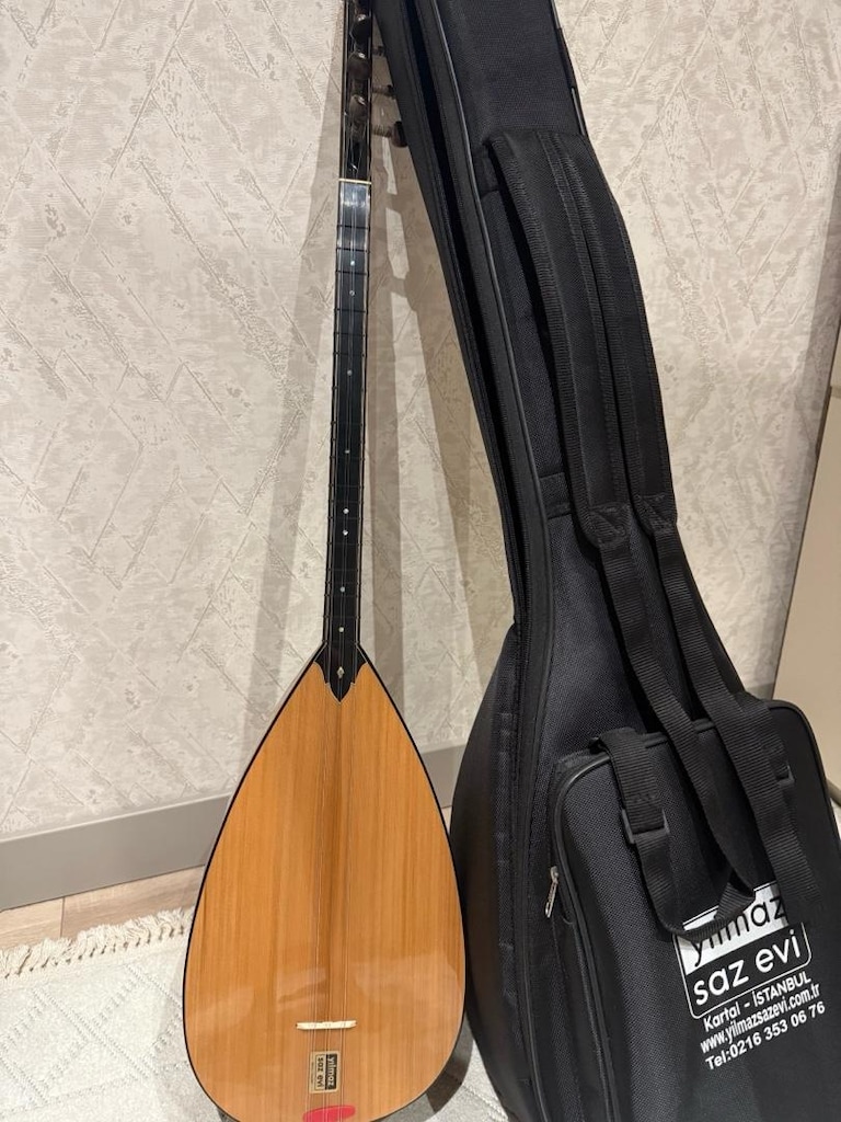Yılmaz Saz evinden orijinal Solak Oyma Dut Bağlama - 2