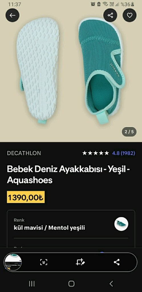decathlon deniz ayakkabısı - 2
