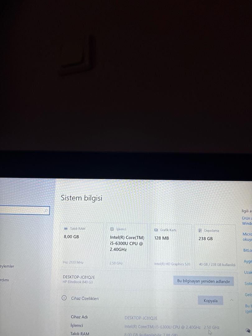 HP elitebook 840 G3 - 5