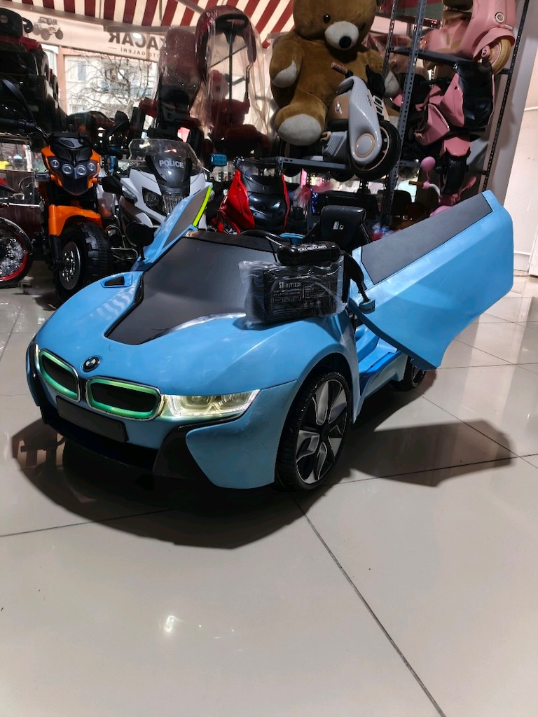 (AnkaCar çocuk oto galeri)2 MOTOR BMW İ8 KUMANDALI&MANUEL AKÜLÜ ARABA - 8