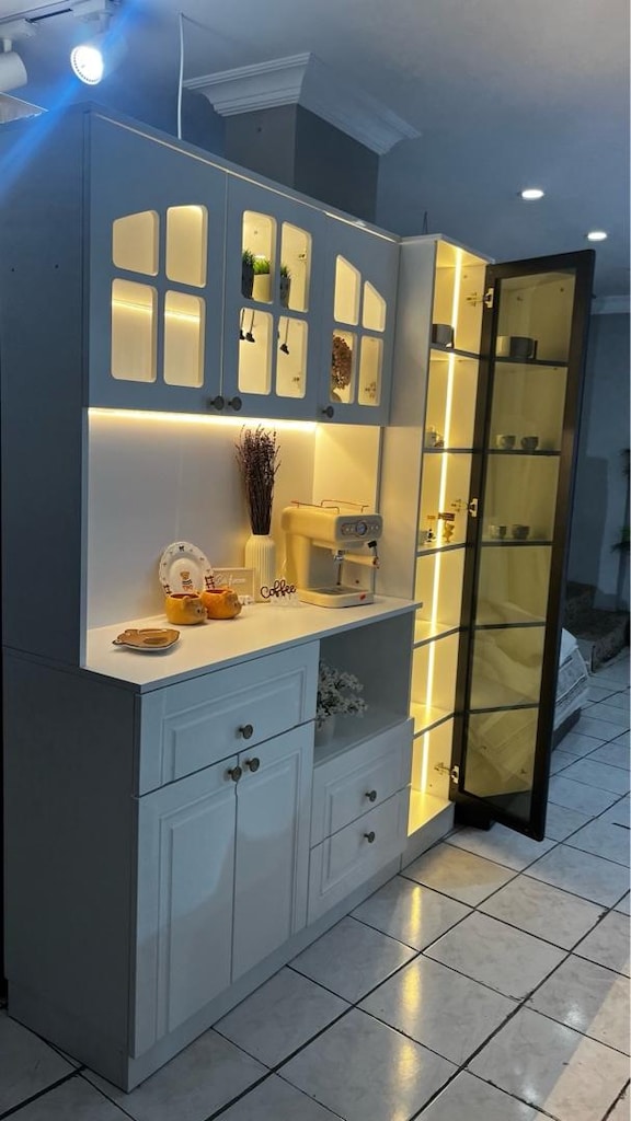 “Özel Üretim Şık Kahve Köşesi | %100 MDF | Membran Kapak | LED” - 5
