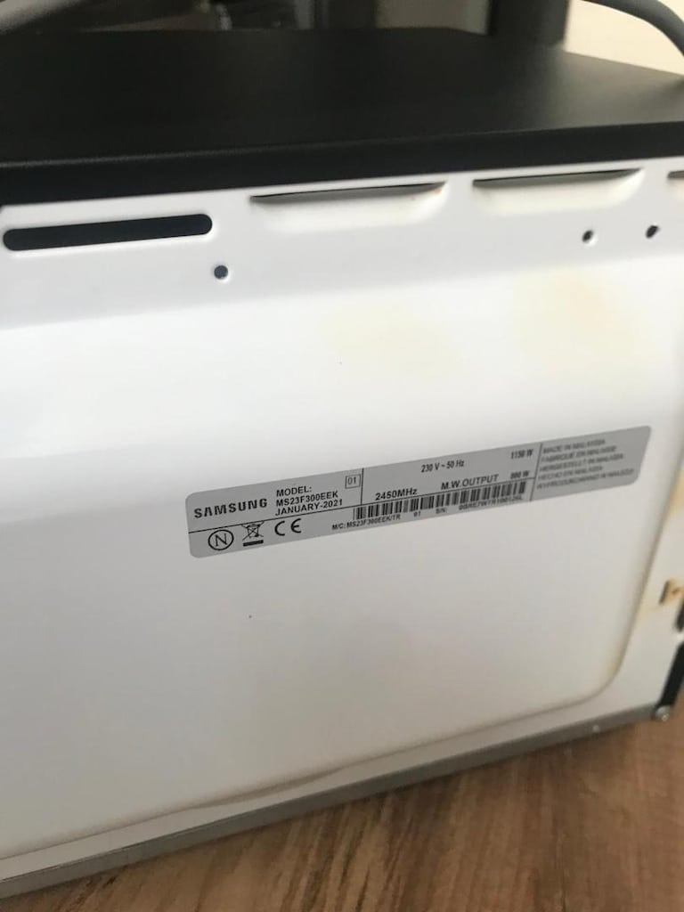 Samsung MS23F300EEK mikrodalga çeyizlik için az kul taşınacam - 4