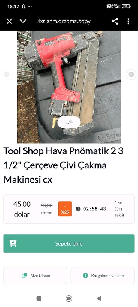 çivi çakma tabancası kompresör destekli - 11