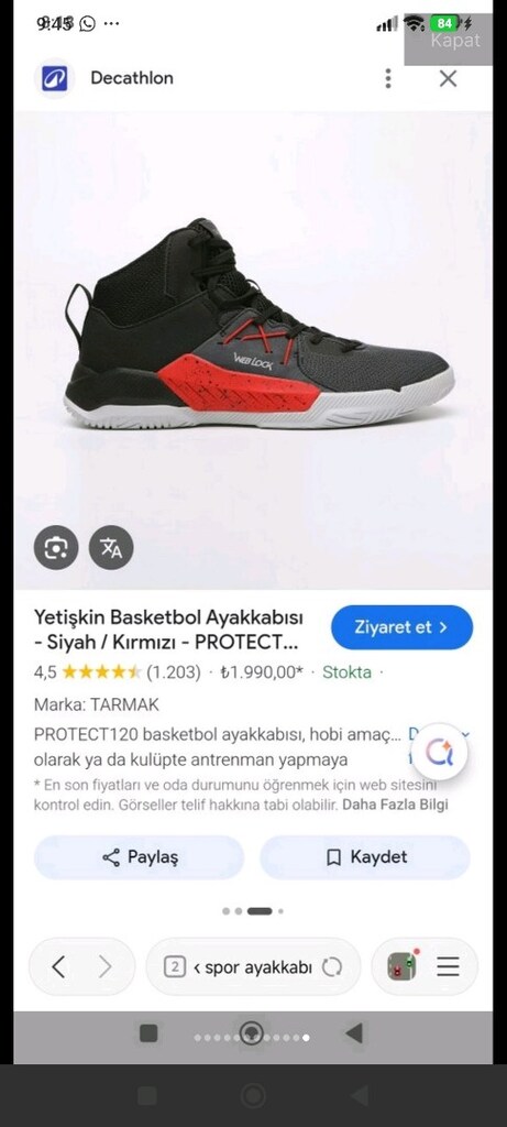 Decathlon Basketbol ayakkabısı - 8