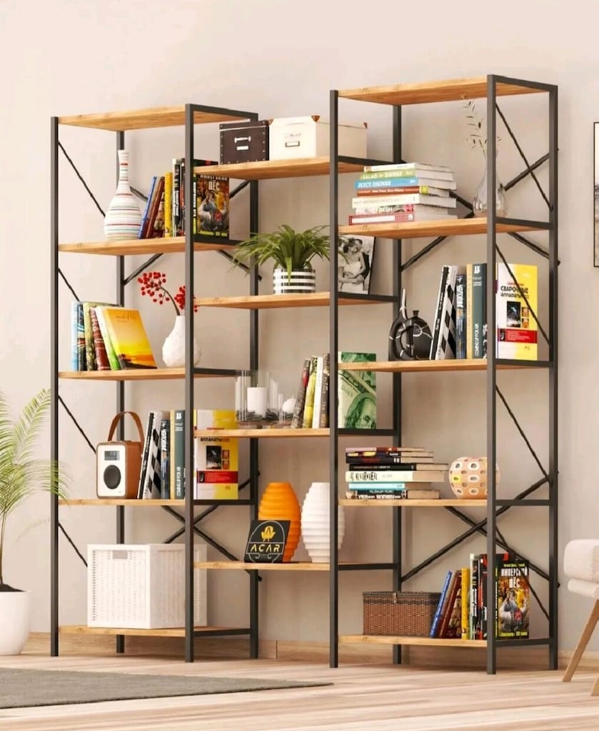 Çok Katlı Modern Kitaplık ve Raf Ünitesi - 2