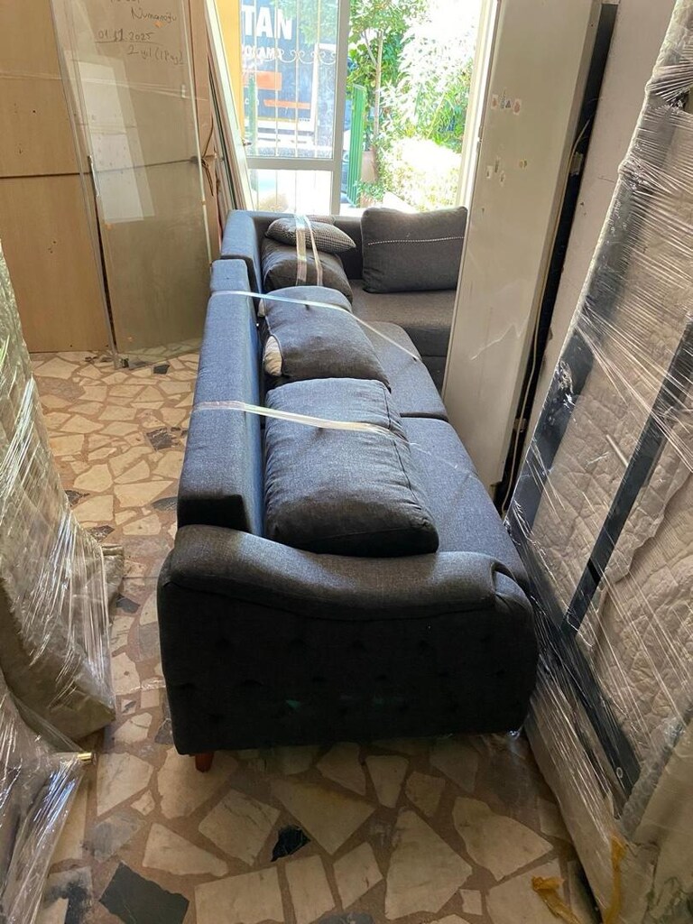 Gri L Köşe Koltuk Takımı – Temiz ve Kullanışlı - 3
