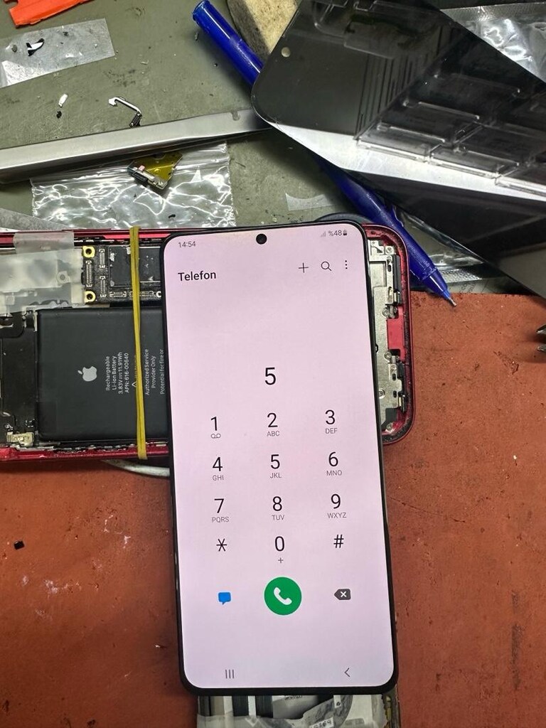 samsung s21 polerize hatalı orjinal ekran - 2