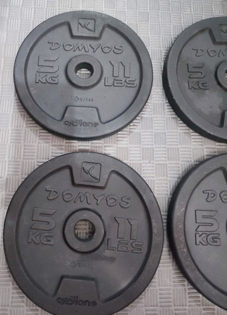 Decathlon 4x5 Kg Demir Döküm Ağırlık Set - 2