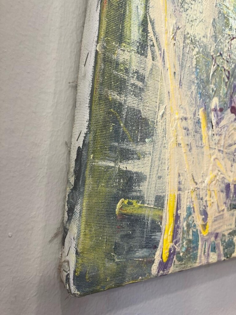 KARIŞIK TEKNİK YAĞLI BOYA TABLO ÖLÇÜ:100*100cm - 5