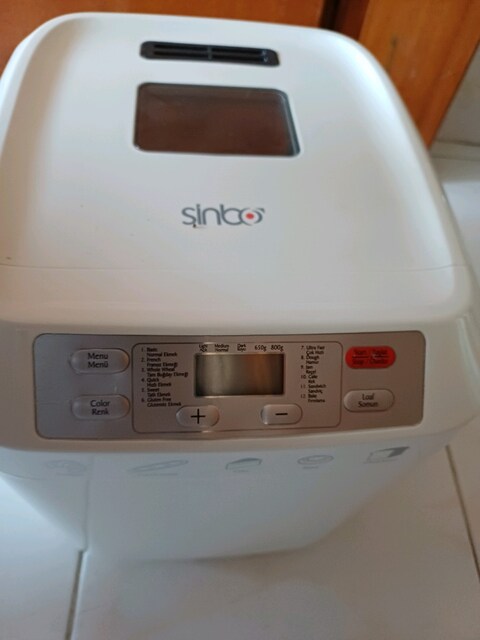 Sorunsuz Sinbo Sbm4715 Ekmek Yapma Makinası