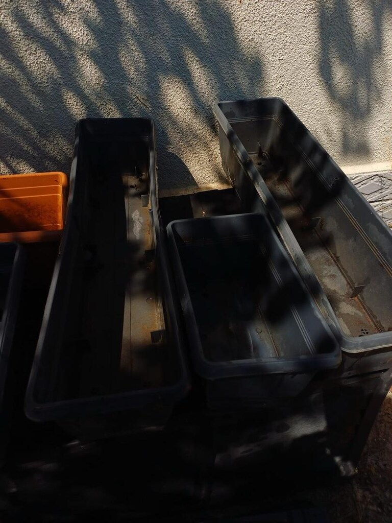 balkon saksıları 3 uzun 3 küçük bahçe balkon saksısı - 8