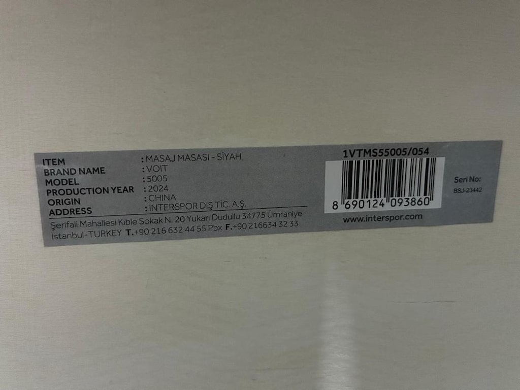 Voit Katlanabilir Masaj Masası - Siyah, Çantalı, Sıfır Gibi - 2